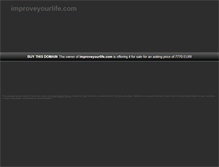 Tablet Screenshot of improveyourlife.com